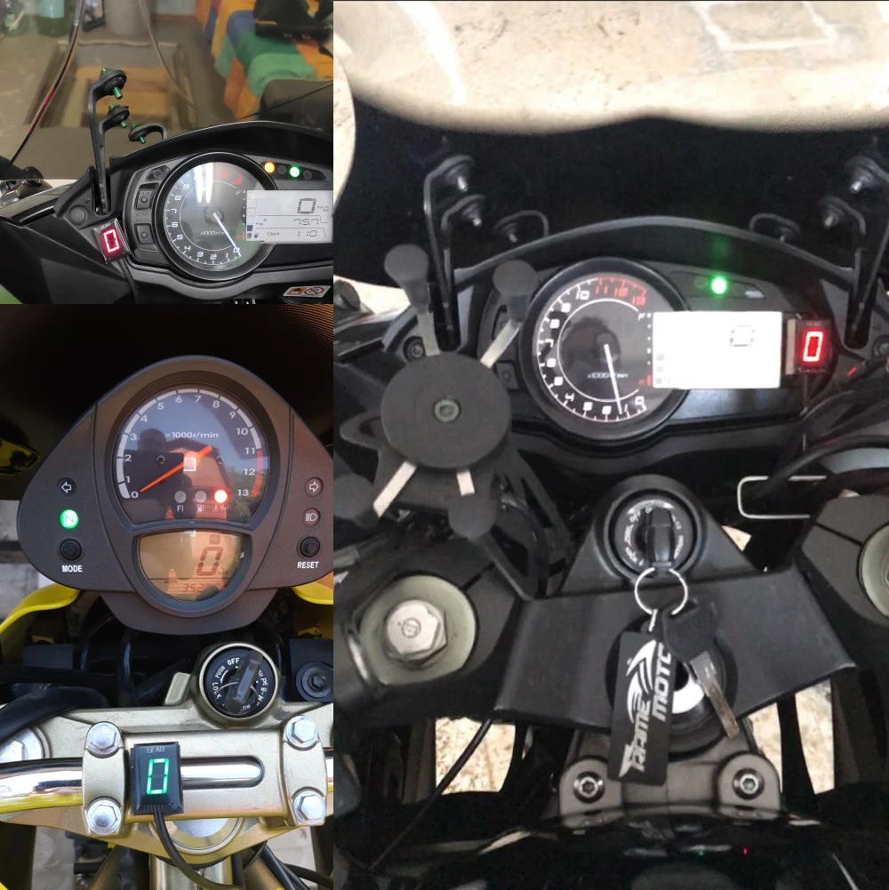 Для Honda CB500X VFR 800 CB1000R CB400SF CBR650F CB650F мотоцикл 1-6Level Ecu штекер крепление скорость шестерни дисплей индикатор Прямая поставка