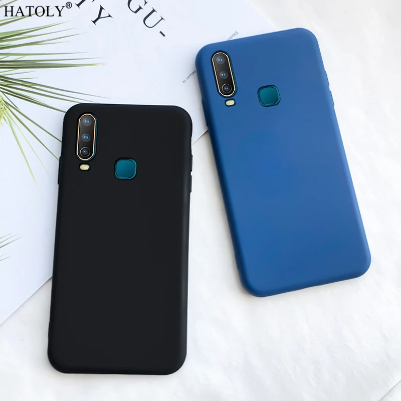 Мягкий жидкий силиконовый чехол для Vivo Y17 телефона Y3 однотонный защитный V1902 |