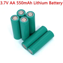Baterias de lítio ternário inr14500 da bateria de lítio 3.7v aa 550mah para a arma de temperatura, controle remoto, mouse