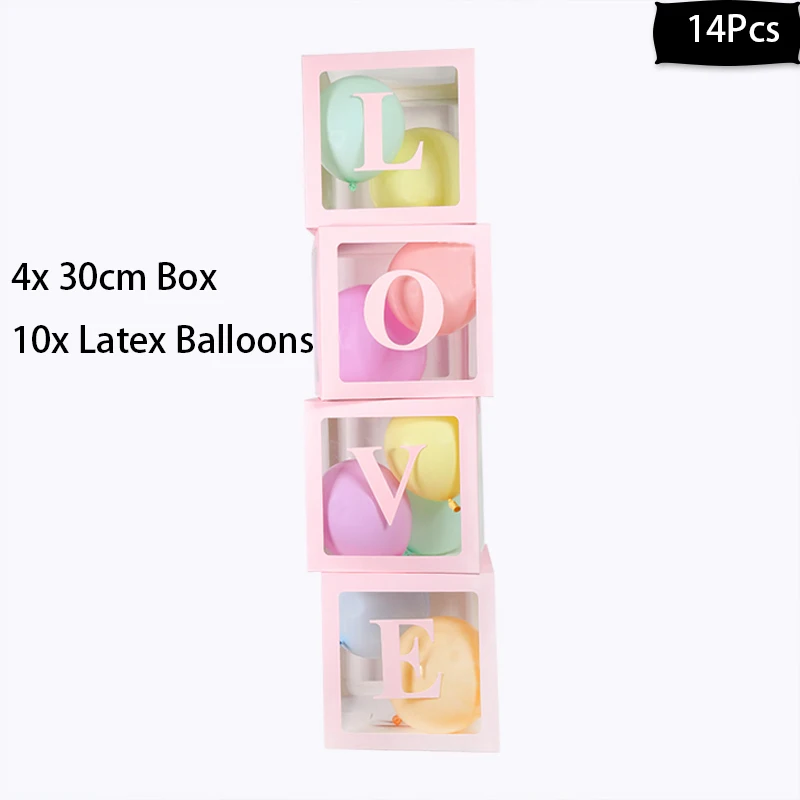 Cyuan Воздушный Шар АРКА гирлянды наборы пластиковая колонна-подставка коробка для воздушных шаров латексные шары цепь зажимы для дня рождения Свадебная вечеринка Декор - Цвет: pink love