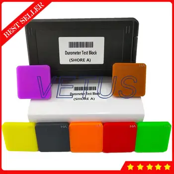 

A Type Plastics Hardness Test Block Hard Rubber Durometer Test Block with 7 Color Test Block Kit