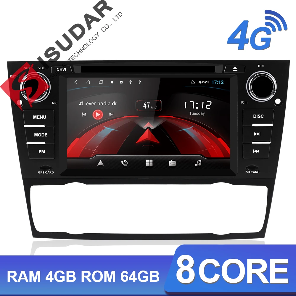 Isudar H53 Android авто радио для BMW/3 серии E90/E91/E92/E93 1 Din Автомобильный мультимедийный 4 г