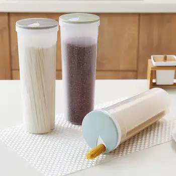 

Plastic Noodles Storage Box Grains Grains Storage Jar Spaghetti Box Kitchen Noodles Storage Tank Freshness Box
