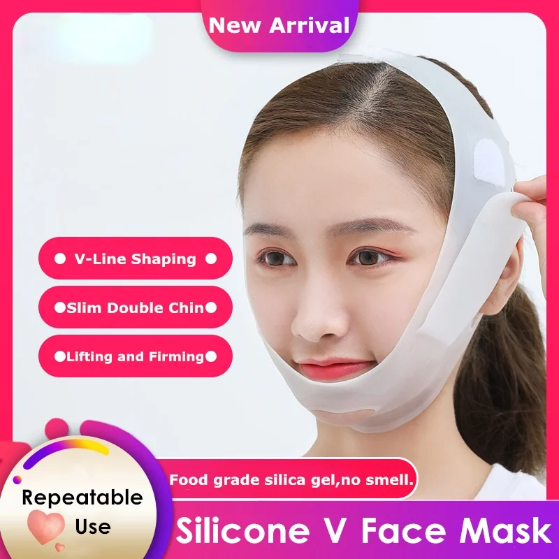 New Nano Silicone V Face Bandage Lifting Chin Line Shape Elastic Facial Lift UP Slimmer Cheek Neck Care Tool Belt |