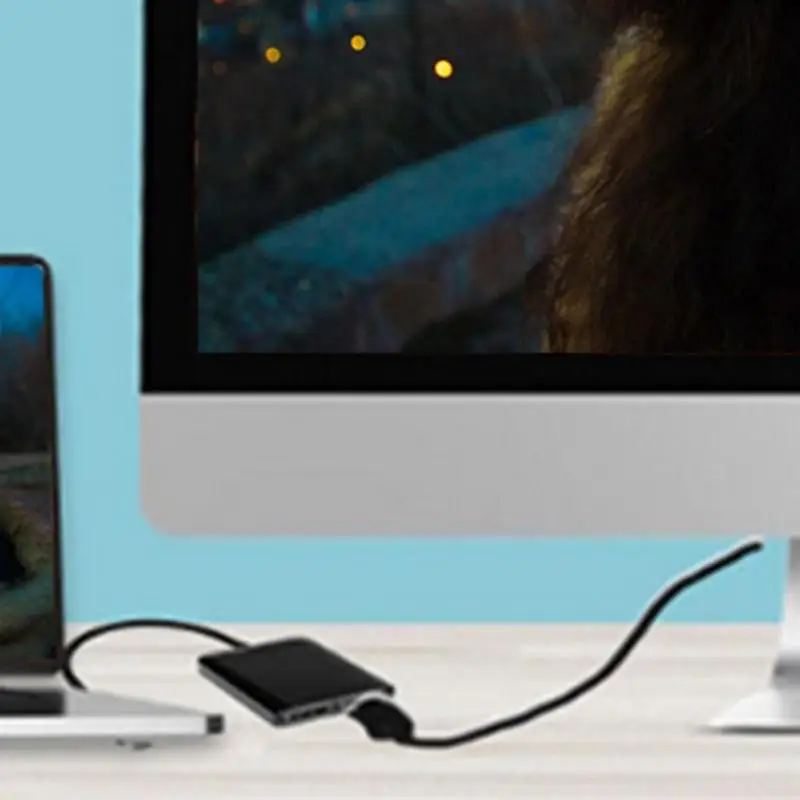 Тип C HDMI концентратор USB C к двойному HDMI сплиттер конвертер HD 4 к USBC HDTV видео адаптер док-кабель для Macbook для Windows MacOS X