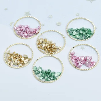 

INS Japanese-style Summer Color Faux Ore Resin Oil Drop Epoxy Pendant DIY Ornament Earrings Accessories Material