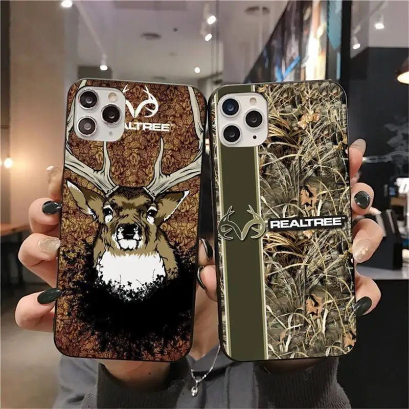 CUTEWANAN Американский Камуфляжный Бренд REALTREE Чехол для телефона Корпус iPhone 11 pro XS MAX 8