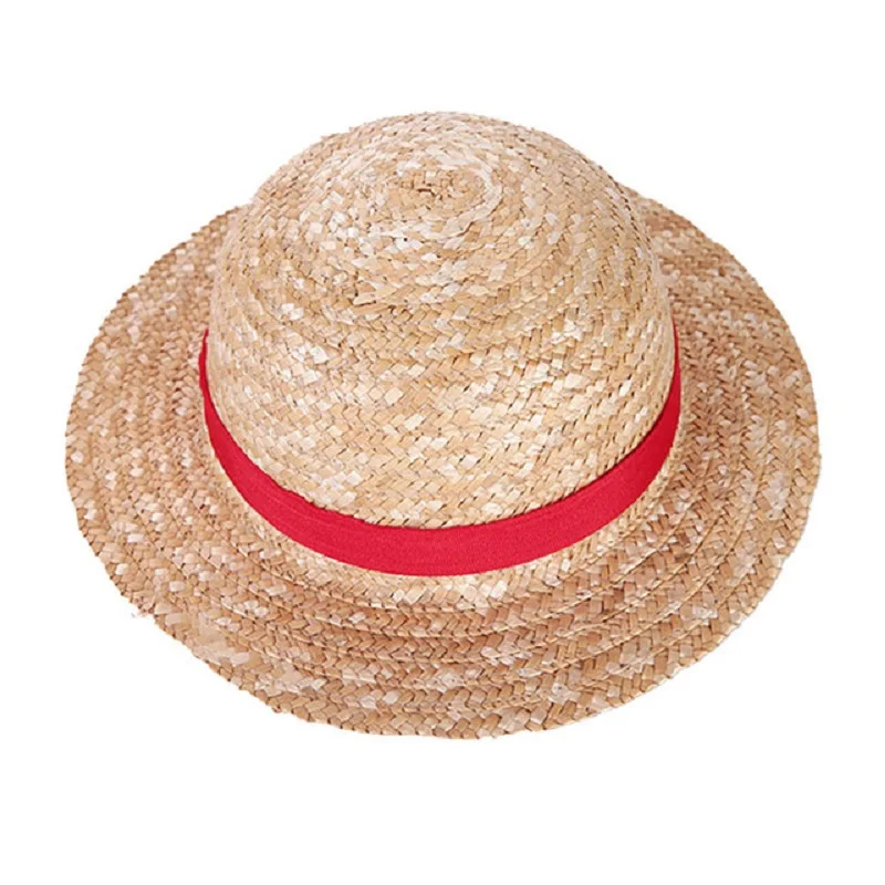 Luffy Hat Straw Hat Performance Animation Cosplay Accessories Summer Sun Yellow Straw Hats for Women 31 35CM