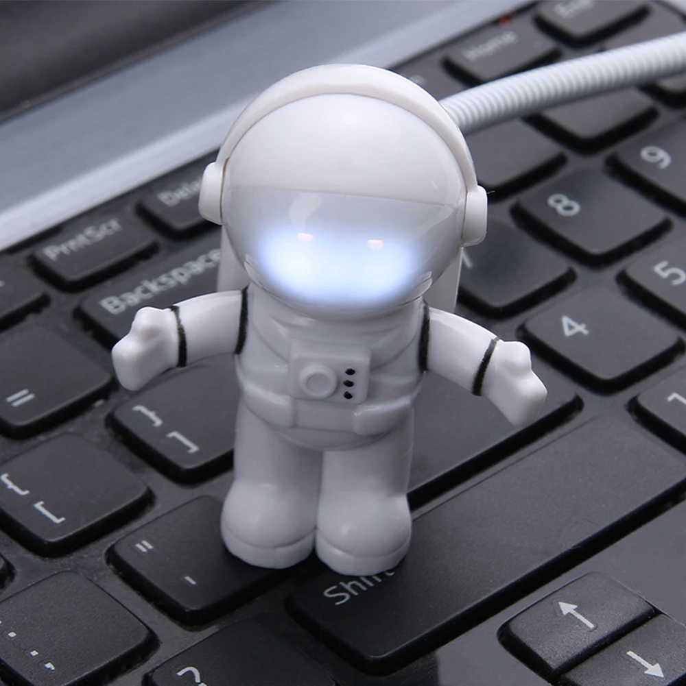 

Flexible USB night light energy saving creative robot astronaut small light keyboard light Led energy saving lamp