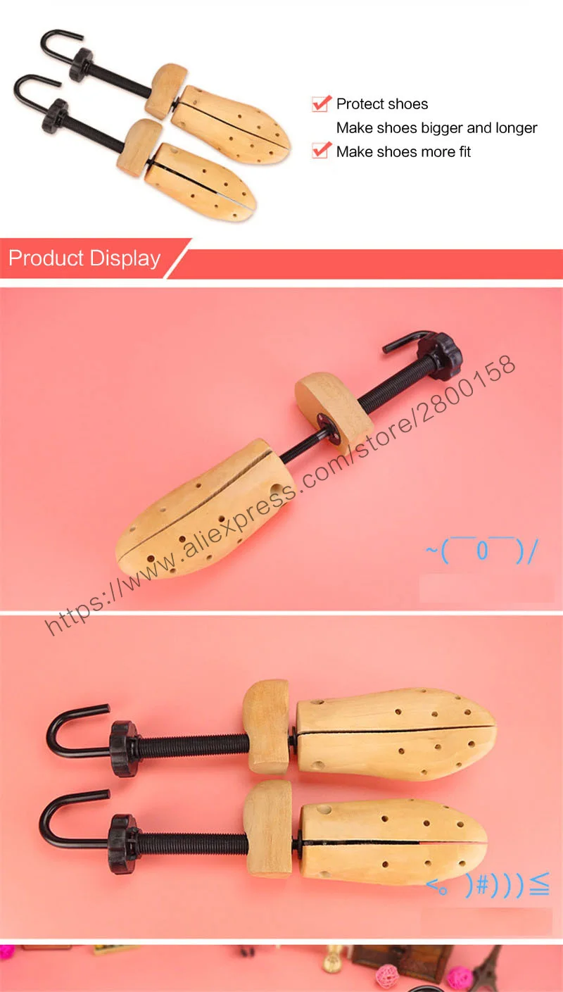 Hochwertige Schuhspanner aus Holz, verstellbare Form für Damen und Herren, Holzschuhe, Baum, professionelle Schuhspanner, Extender Keeper – Detail 5