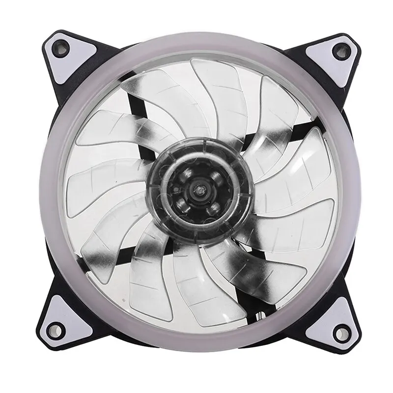 For PC Computer Chassis Radiating 1PC Cooling Fan Colorful LED Silent Cooler 120x120x25mm DC 12V 6 Colors Mayitr