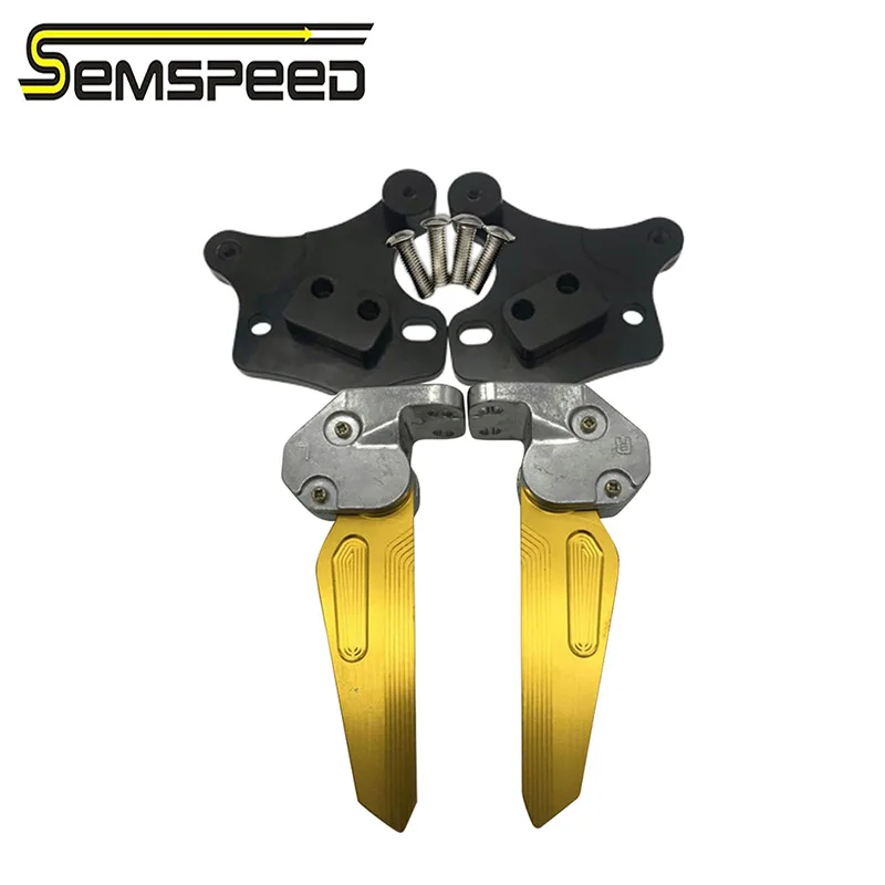 Semspeed Мотоцикл с ЧПУ сзади вращающийся пассажирский подставка для ног колодки Педальная пластина для Yamaha XMAX 300 400 125 250