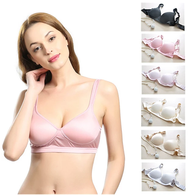 Birdsky, 1PC Women silk bra brassiere breast top push up wire rimless  seamless 100% mulberry pure silk, 6 solid colors. OR-79 - AliExpress