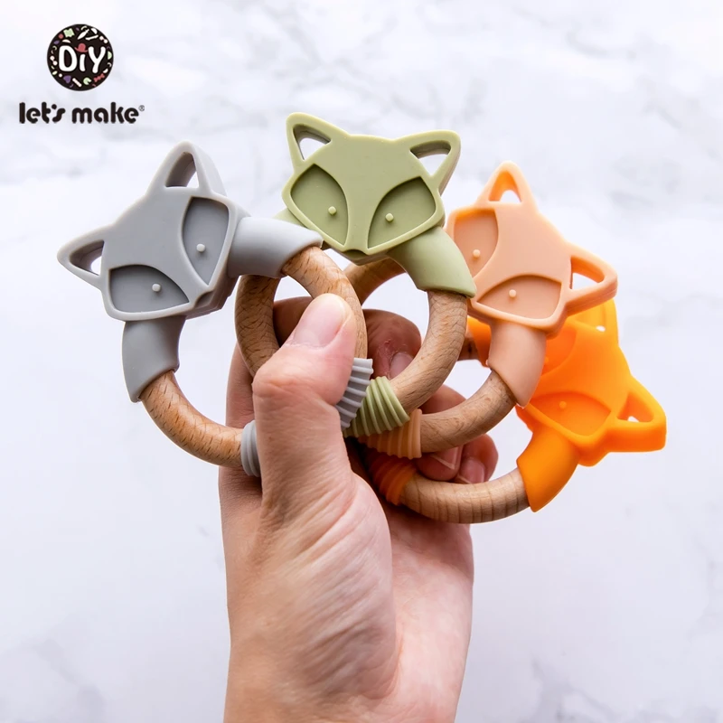 Let's Make/1 шт. детский силиконовый Прорезыватель для зубов с изображением овечки из мультфильма; удобные игрушки для новорожденных; подвески-прорезыватели; подвески для кормления
