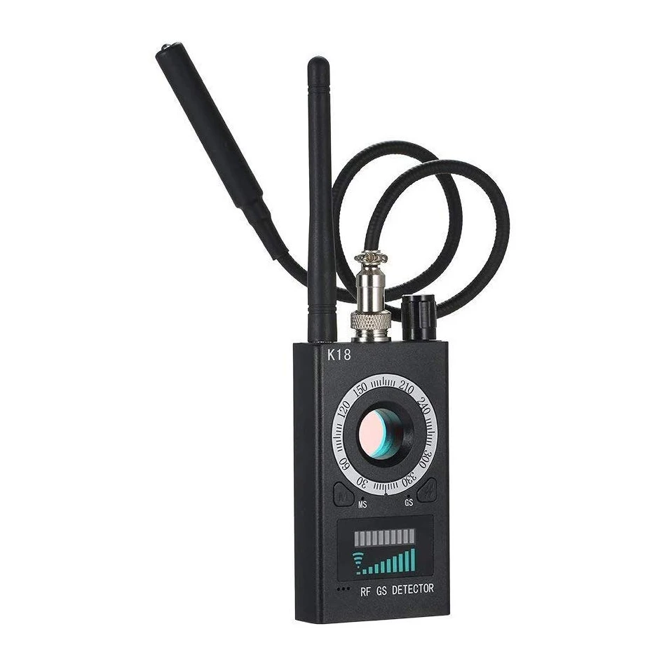 K18 Многофункциональный Анти-шпионский детектор камера GSM аудио ошибка искатель gps сигнал объектив RF трекер Обнаружение беспроводной продукции 1 МГц-6,5 ГГц