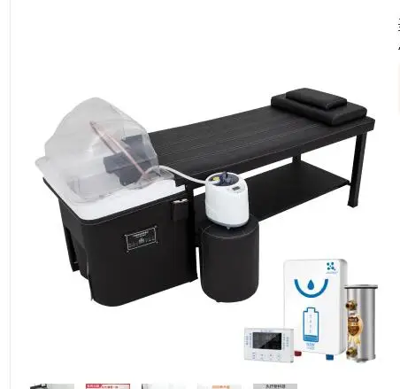 Hair salon Thai massage hair treatment shampooing bed fumigation water circulation with water heater hair care salon bed