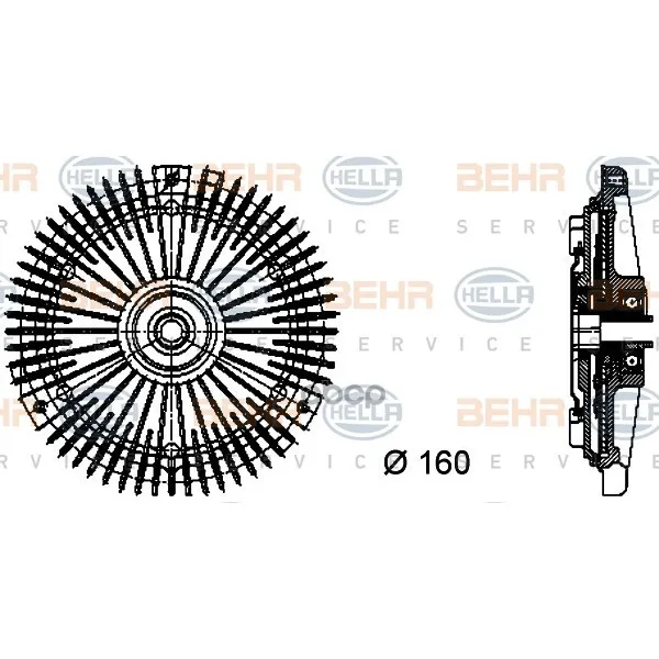 Сцепление Вентилятор Радиатора HELLA арт. 8MV376732-301