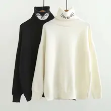 ^^Best Offers High collar rabbit sweter autumn and winter Women's turtleneck2019 new turtleleneck loose hooded base coat women ^^Best Offers High collar rabbit sweter autumn and winter Women's turtleneck2019 new turtleleneck loose hooded base coat women
