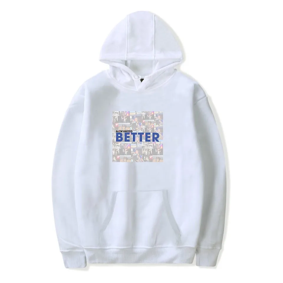 Модная толстовка с надписью &quotBetter альбомы&quot свитшоты для мужчин и женщин Now United