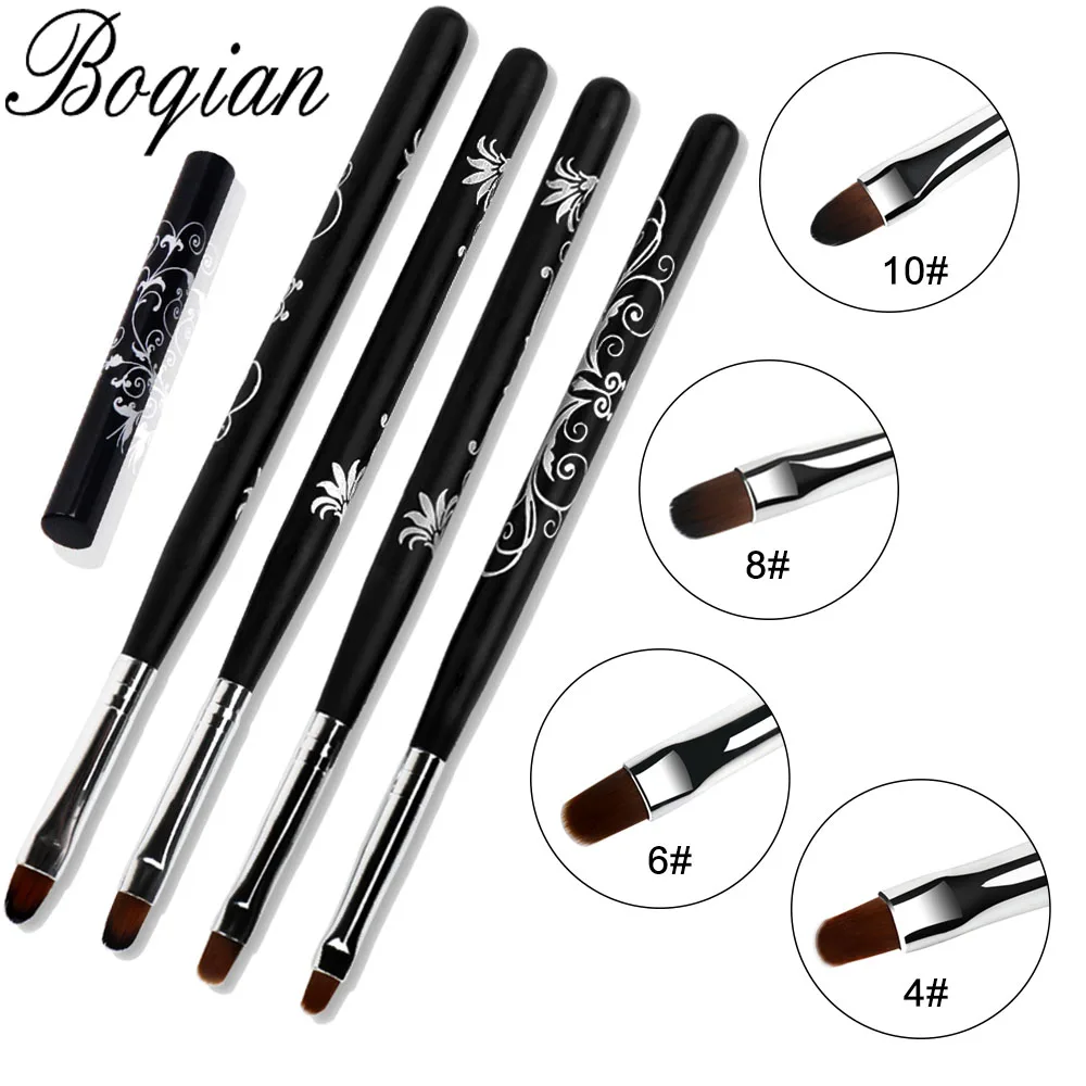 

BQAN Black Pattern Nail Art Detachable Acrylic UV Poly Gel Extension Builder Drawing Painting Brush Pen Manicure Tool
