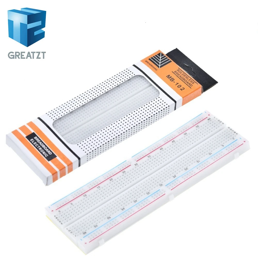 GREATZT Breadboard 830 Point PCB Board MB 102 MB102 Test Develop DIY kit nodemcu raspberri pi 2 lcd High Frequency|bread board|breadboard 830breadboard solderless - AliExpress