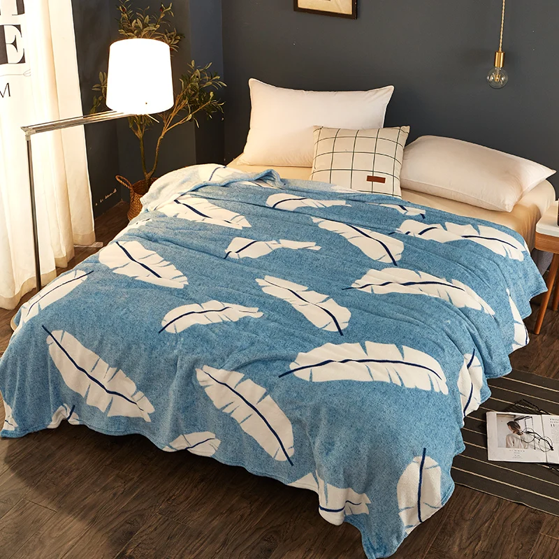 

new Thin soft Blanket Tree print flannel Fleece blankets Throws winter bedsheet twin queen king super king Plaid discount