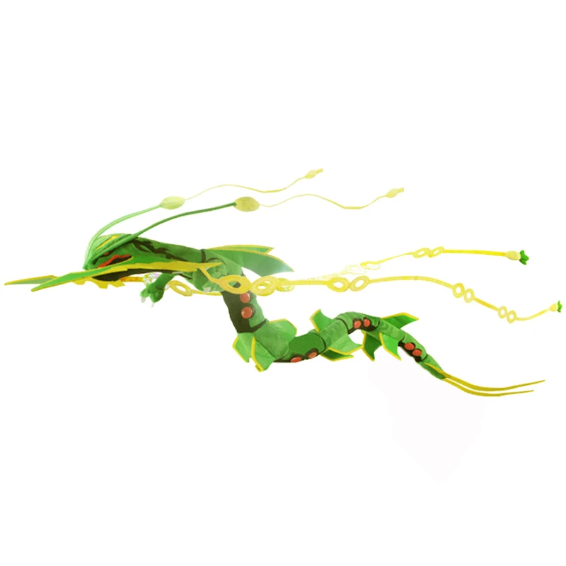 88 см Rayquaza дракон плюшевые куклы игрушки Пикачу аниме куклы мягкие животные Мультяшные плюшевые игрушки для детей подарки на день рождения