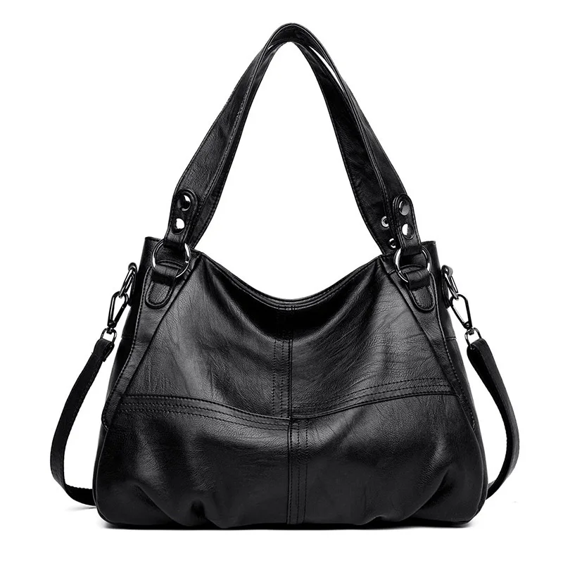  Women's Genuine Leather Handbag Large Leather Designer Big Tote Bags for Women 2019 Luxury Shoulder - 32965460089