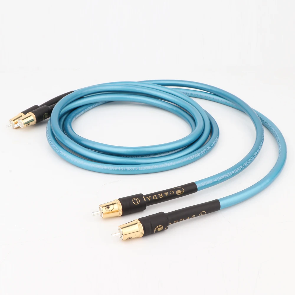 X424 Cardas Cross Rca Interconnect Cavo Audio Hifi Audio Rca Wire Con Connettore Rca Placcato Oro/Argento