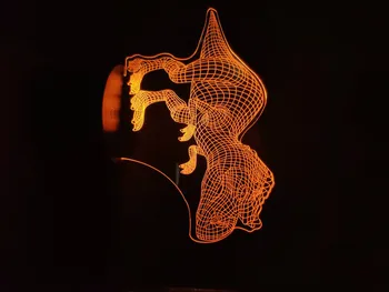 

3D Lamp Jurassic Park Indominus Rex The Dinosaur Personalized for Bedroom Decoration Bright Base Atmosphere Led Night Light Lamp