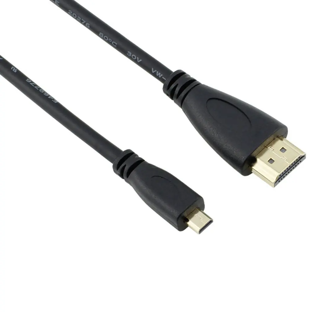 1 5 м 6 футов Сверхтонкий Портативный Micro HDMI к Мужской адаптер конвертер кабель для