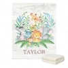 LVYZIHO Jungle Animals Boys | Girl Birth Stats Custom Name Blanket Baby Blanket - 30x40 / 48x60 / 60x80 Inches - Fleece Blanket 2