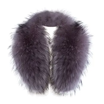 

Scarf New Fashion Sexy Women Solid Color Imitation Faux Fur Fake Collar Plush Collar Down Jacket Cap Fake Collar Scarf