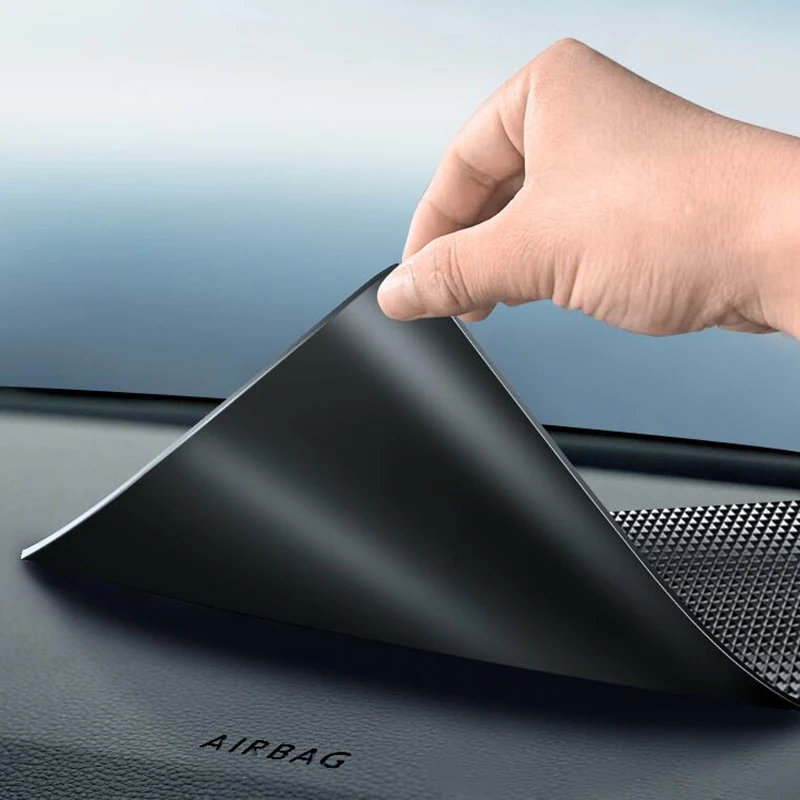 Car Dashboard Non-slip Rubber Pad Heat-resistant Pad Silicone Dashboard Bracket Mobile Phone Key and Coin Non-slip 190x120mm Car Non Slip Mat
