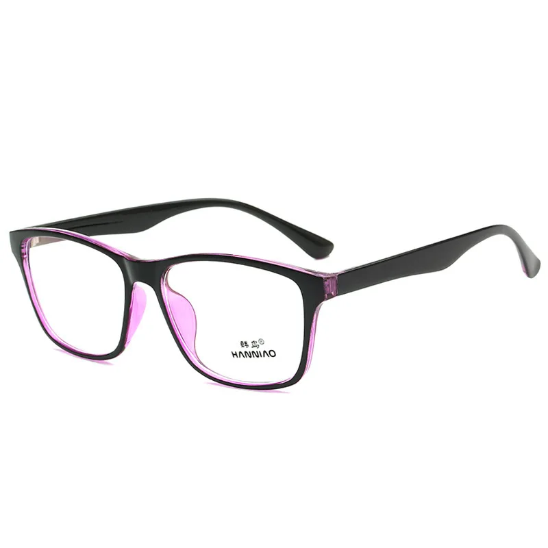 

New type of male and female general purpose myopic spectacle frame, students'full frame flat lens black and blue