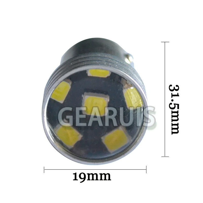 10pcs S25 1156 BA15S 6 SMD 2835 LED ���� ���� P21W 1157 BAY15D �ڵ��� ȸ�� ��ȣ�� ���� �극��ũ ����Ʈ ȭ��Ʈ 12V �ڵ��� ��Ÿ�ϸ�