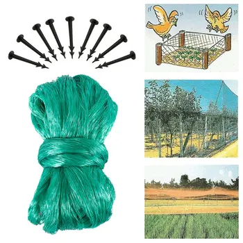 

Green Mesh Bird Netting for Garden Chicken Poultry Pigeon Mesh Protect Plants Vegetables Fruit Tree Bird Protection Net 4M X 10M