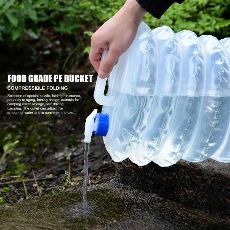 Foldable Water Storage Container Portable Outdoor Camping Water Bucket