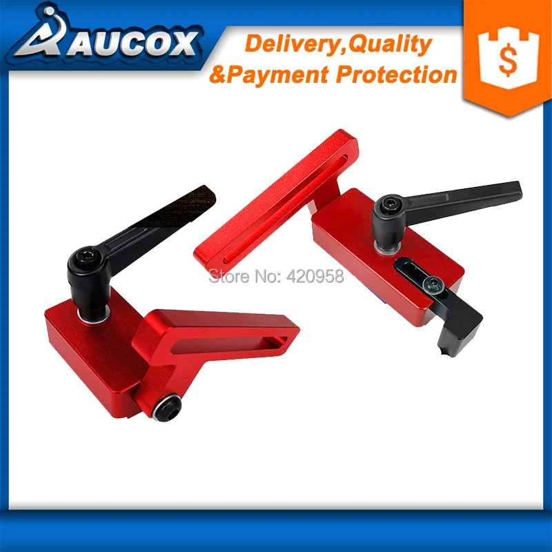 

Track Stop for T-Sl ot T-Tracks Woodworking DIY Manual Durable in Use Chute Limiter Miter Track