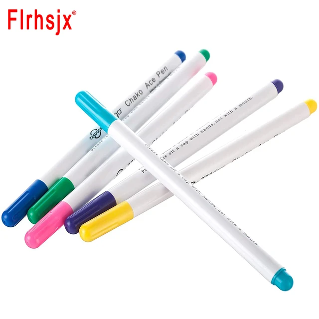 Disappearing Pens For Sewing Embroidery Pen Fabric With 10 Fabric Pens Set  Sewing Fabric Marker Pen High-Temp Disappearing Pen - AliExpress