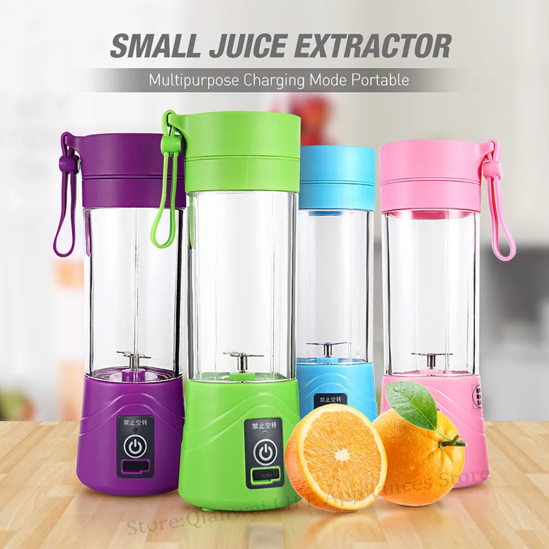 

Multipurpose Portable Juicer Blender Extractor Machine USB Charging Household 380ml Egg Whisk/Food small Cut Mixer Juicer Cup