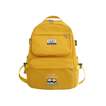 

New Waterproof Print panda Nylon Backpack for Women Pockets Travel Backpacks Female School Bag for Teenage Girls Book Mochilas
