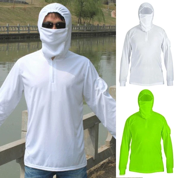

Newly Men Women Fishing Shirts Sun UV Protective Long Sleeve Quick Dry Breathable Hoodie