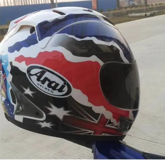 Мотоциклетный шлем полный шлем arai мотоциклетный полный шлем Сертификация ECE Синий 9