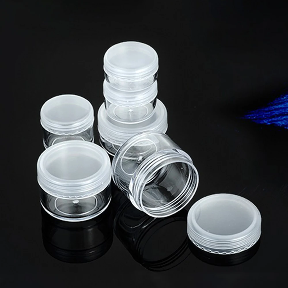 10 Gramos Cosméticos Ollas Frasco Vacío Con Tapas De Plástico