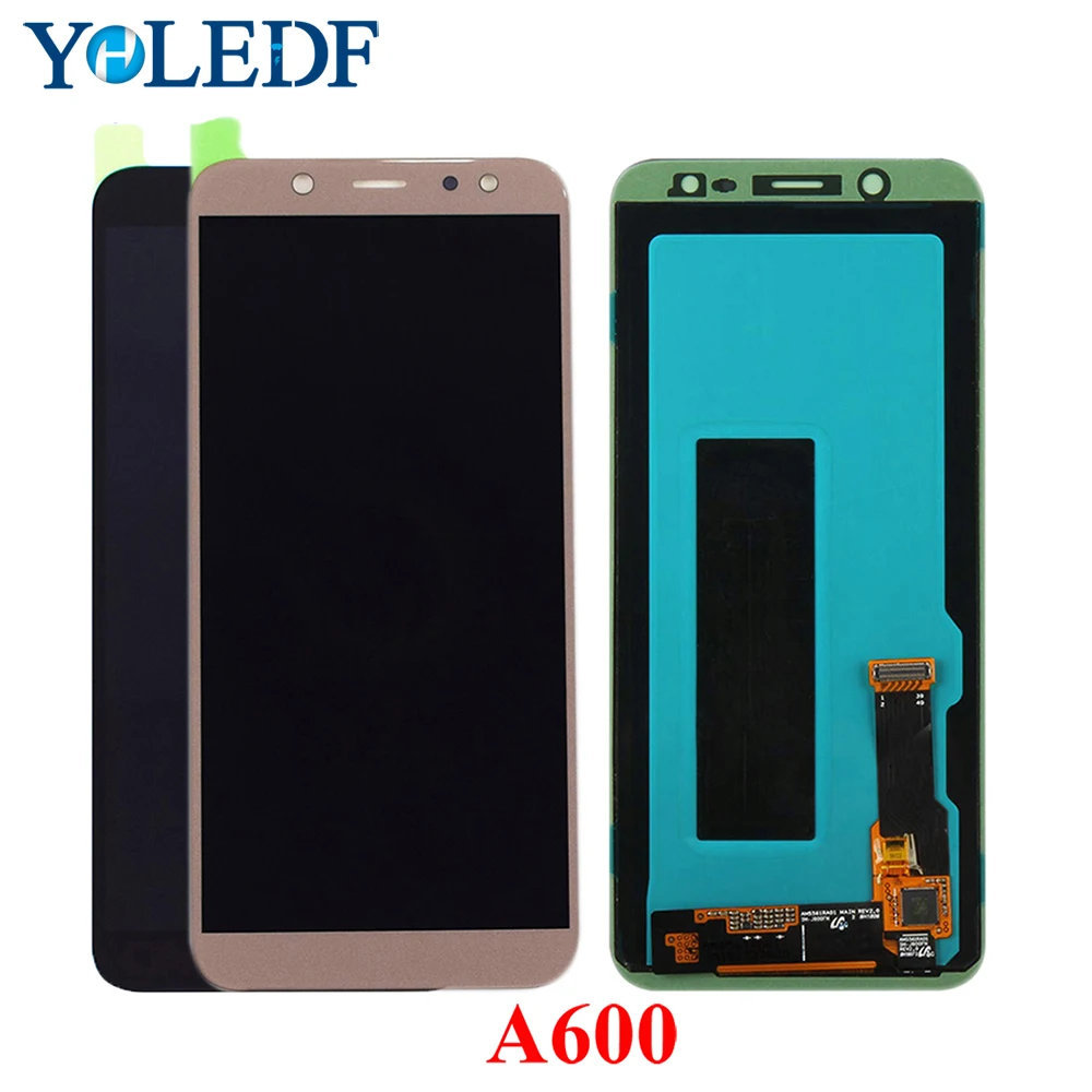 5 6 ''Супер AMOLED lcd для SAMSUNG Galaxy A6 2018 A600 A600F SM-A600FN дисплей кодирующий