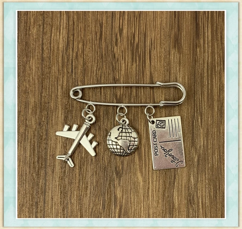 2020/новый самолет земля булавки для открыток креативные броши воротника из