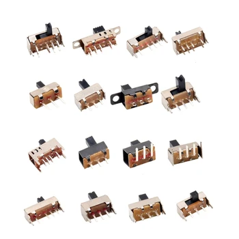 

20pcs SS 12F15 Slide Switch Slide Gear Fluctuation Band 2/3 File Single Double Horizontal Mini Horizontal Power Supply