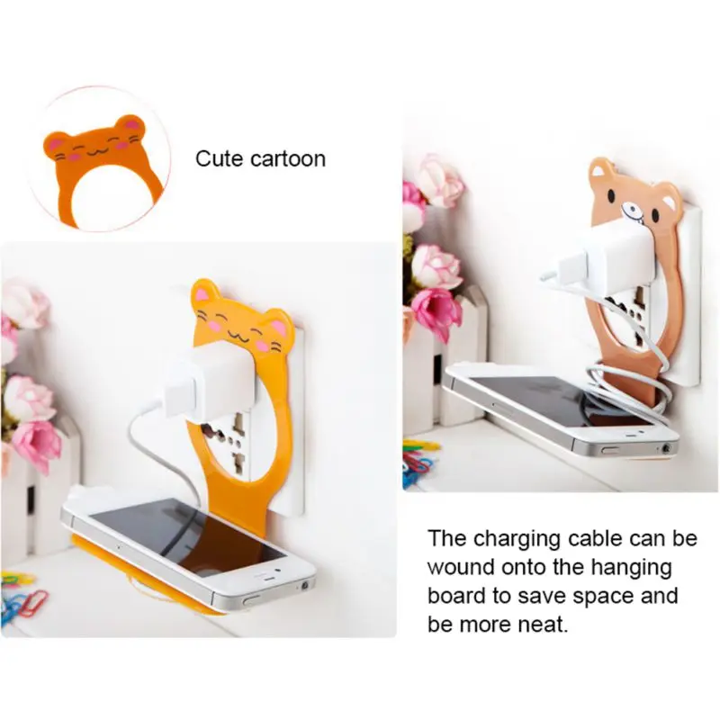 Ponsel Pemegang Menggantung Pemegang Pengisian Dinding untuk Tablet Ponsel untuk iPhone X 8 Berdiri untuk Samsung S9 Plus Xiaomi 8