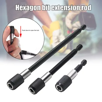 

3pcs Magnetic Drill Extension Quick Release Set 1/4 Tools with Hexagonal Shank Drill Bits PAK55